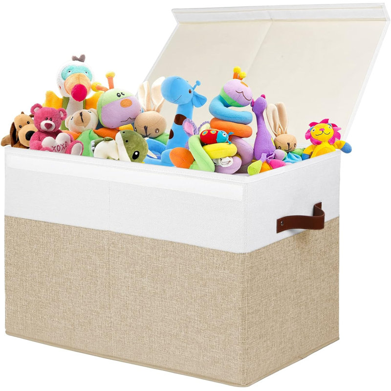 Large Toy Storage Box With Lid & Dividers