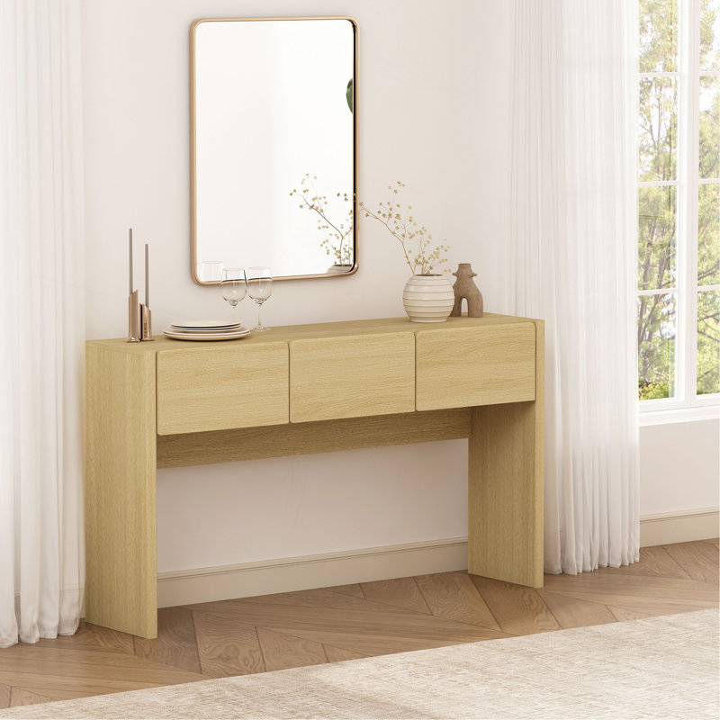 Console en chêne naturel, Chêne
