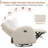 Delba 37"Modern Upholstered  Manual Swivel Rocker Glider Recliner with Rounded Armrest and Double Pockets,Nursery Rocker Recliner-421159848-404787446