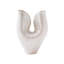 Vase décoratif en céramique blanche, joli petit vase à fleurs blanches pour la décoration intérieure, vases décoratifs en céramique de style bohème d'inspiration nordique moderne