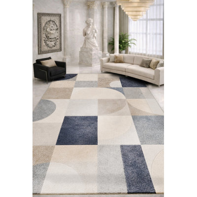 Tapis tissé à la crème Mosso