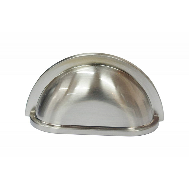 Paquet multiple de poignées de porte-gobelet 3 po Aaylah, Nickel satiné brossé