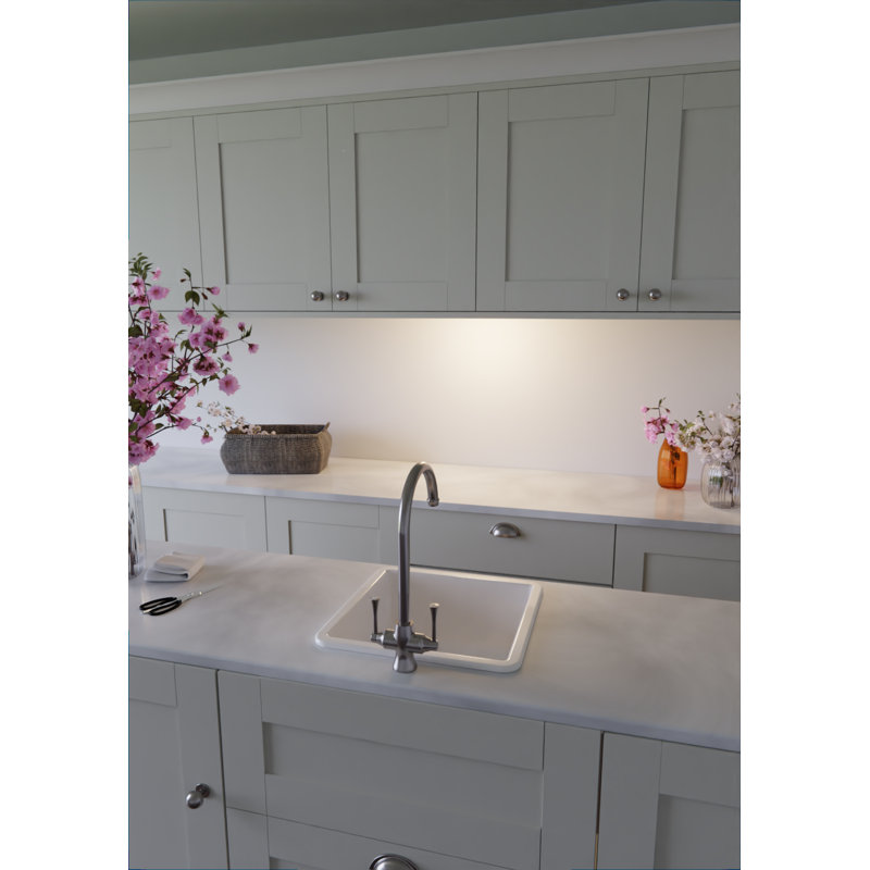 Abode Designs Sandon 460mm W Single Bowl Ceramic Kitchen Sink