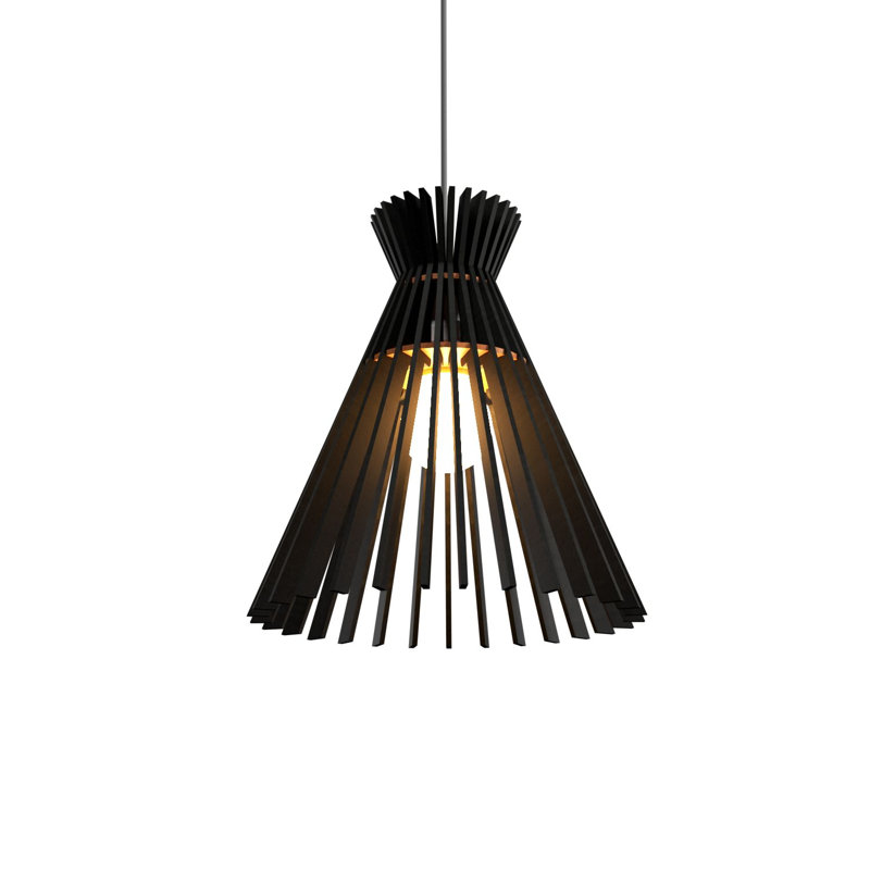 Stecche Di Legno 1 - Light Pendant, Charcoal, Charcoal