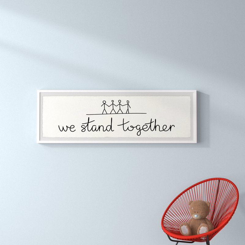 «Lewallen Stand Together», reproduction encadrée, H 15 po x l 45 po x P 1,5 po