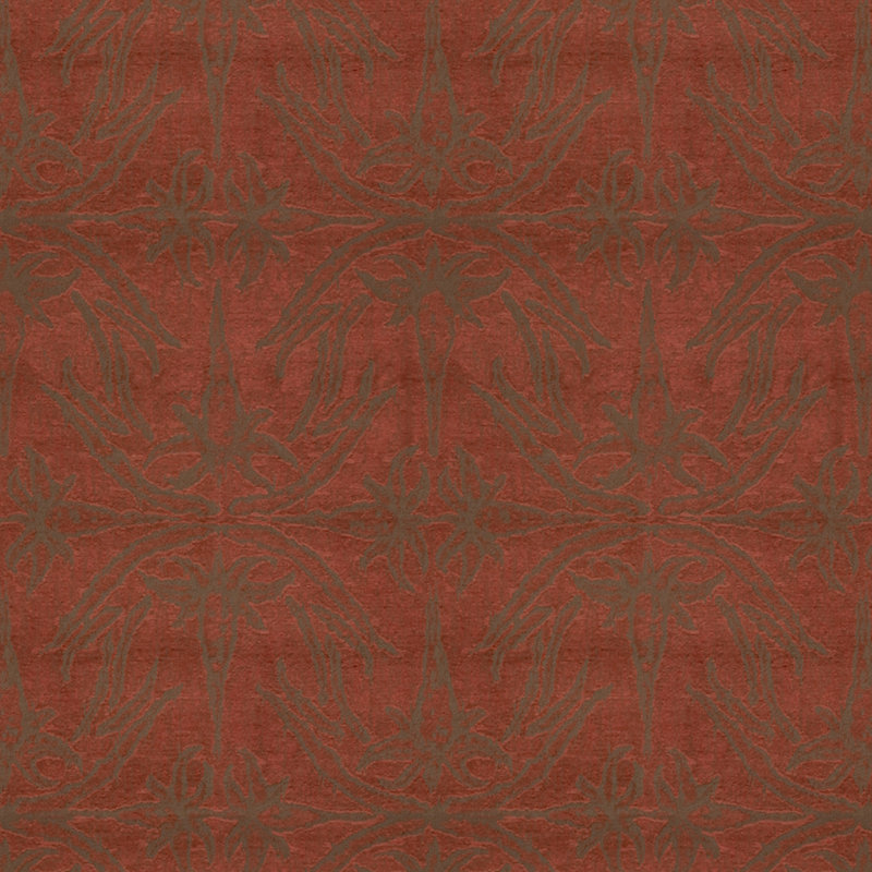 Lily Branch Fabric, Red