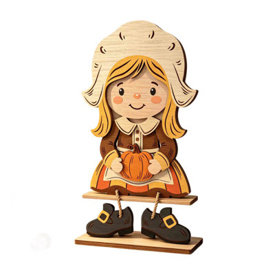 Fall Decor Wooden Thanksgiving Ornaments Pumpkins Turkeys Cowgirls And Fall Decorations And Decor Props