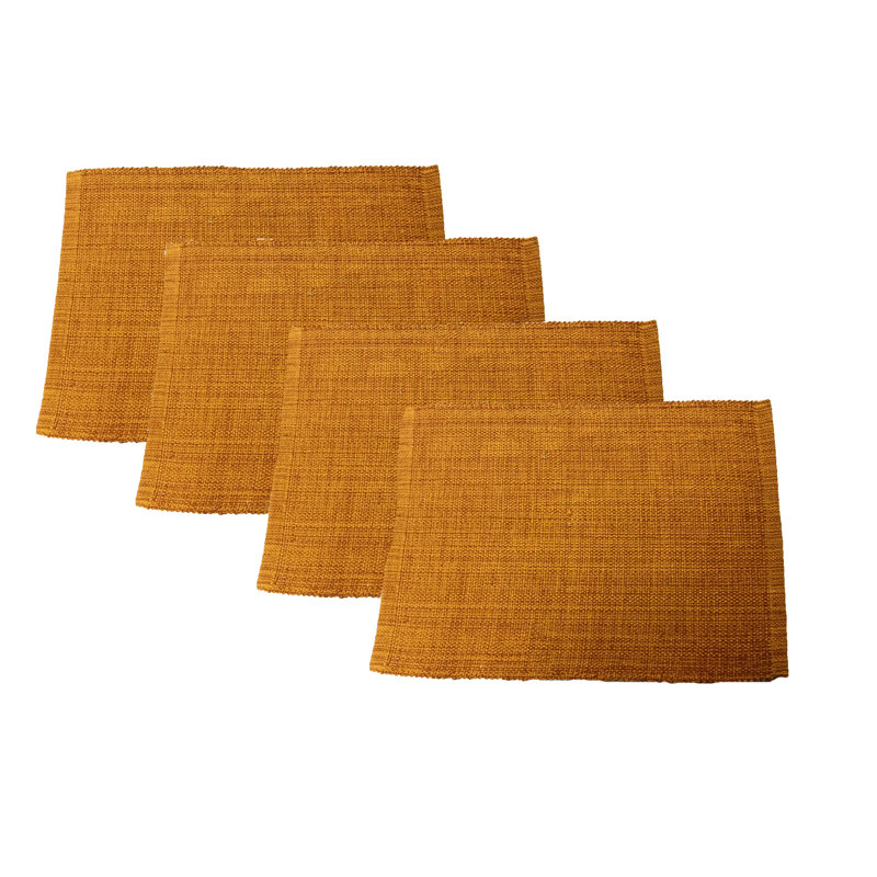 Dijon Cotton Handwoven Rectangle Placemats Set of 4