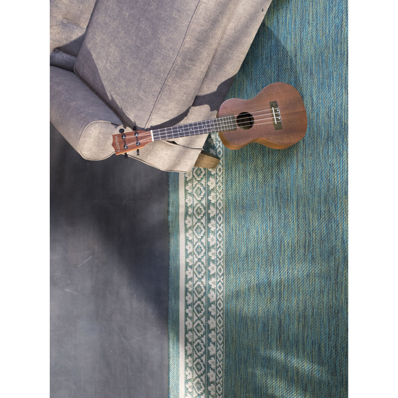 Wapato Oriental Indoor / Outdoor Rug, Rectangle 7'10" x 10'