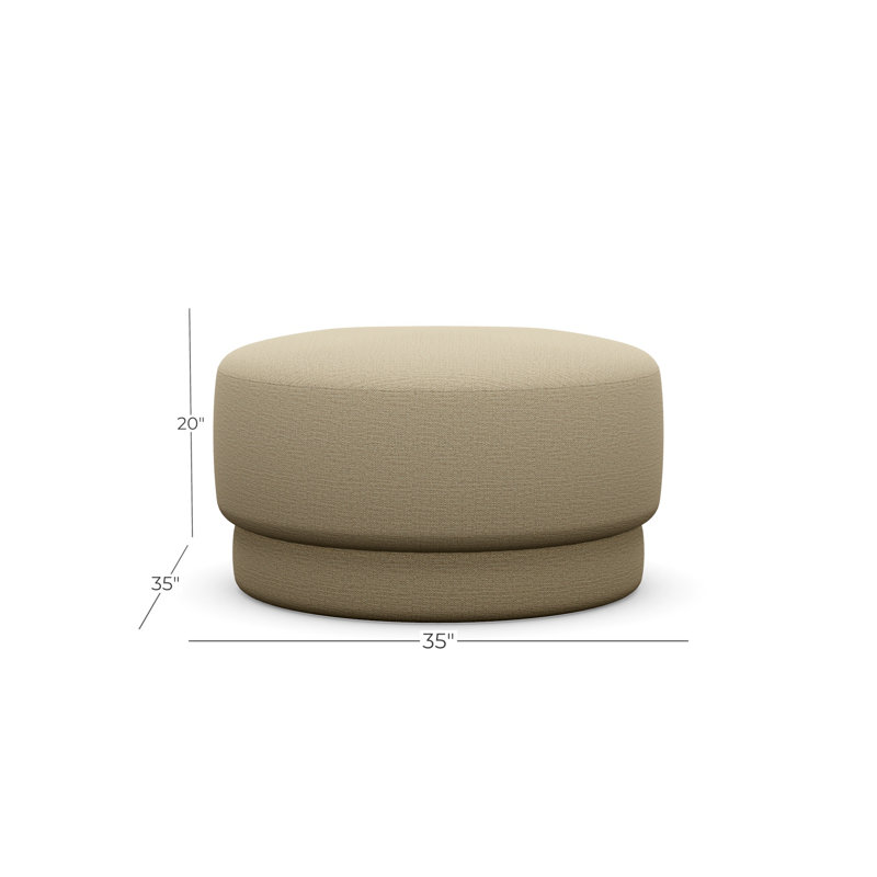 Cremini Medium Ottoman, Sugar Shack 120503