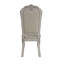 Ensemble de 2 chaises d'appoint Dresden en cuir synthétique, tissu et blanc os