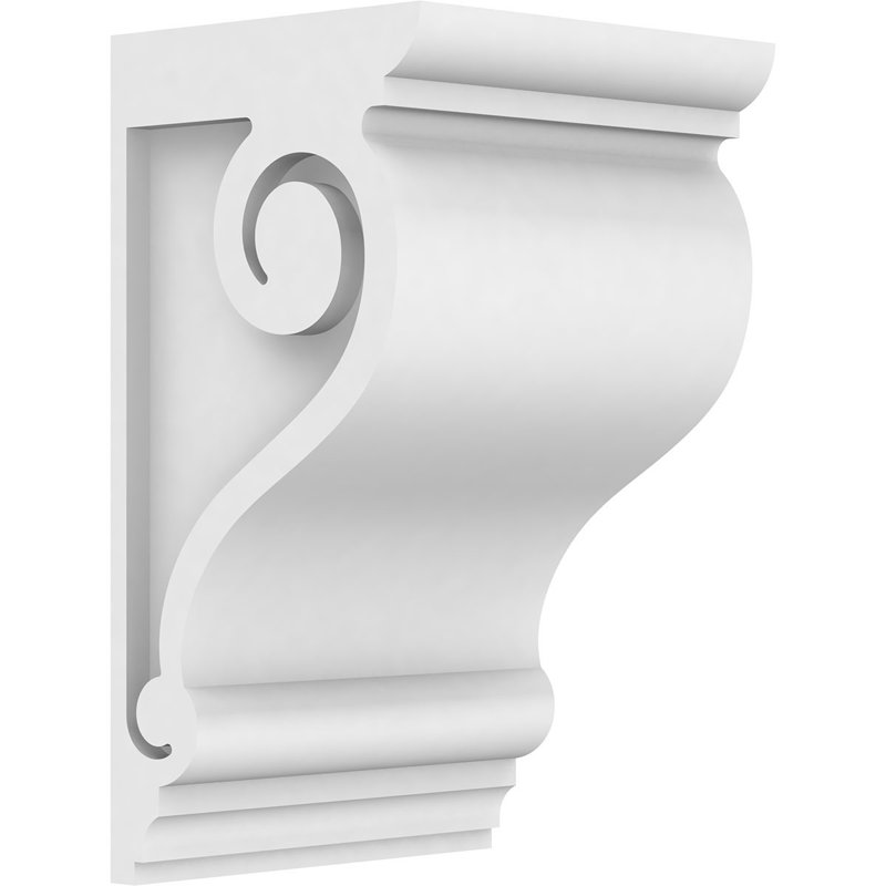 Corbeau standard en PVC de qualité architecturale, H 10 po x l 5 po x P 5 po