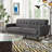 Higbee 84" Linen Flared Arm Sofa-226365940