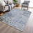 Machine Washable Indoor/Outdoor Xhevrie Sky Rug-1757603731