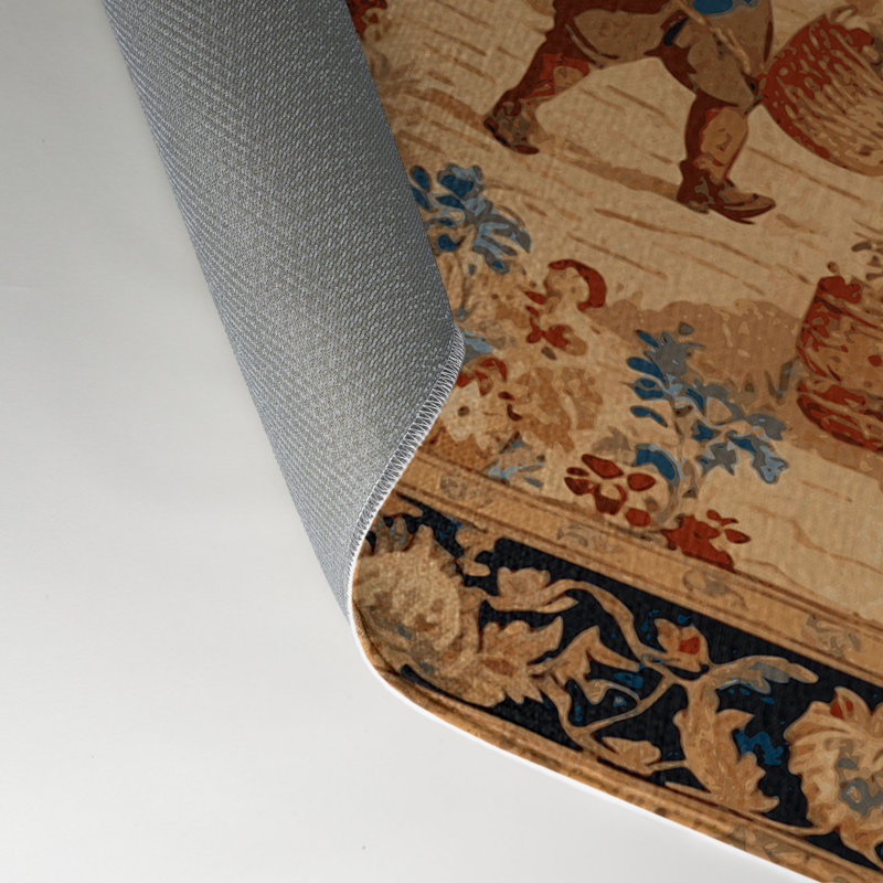 Tapis d'intérieur et d'extérieur brun français