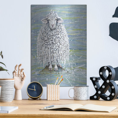 Ethel's Seaside Visit' by Maggie Vandewalle, Metal Wall Art