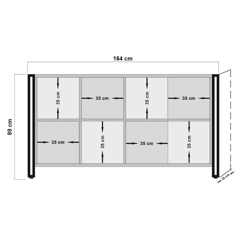 Buffet de 64,57 po de large Coombes