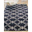 Tapis bleu en laine Radcliffe