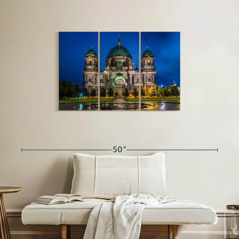 Historic Berlin Cathedral, 24" H x 38" W