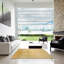 Tapis jaune/gris contemporain-1977642798