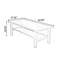 Bureau rectangulaire en bois massif brun noisette-1967084797