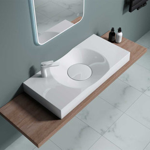 Durovin Bathrooms 480mm L x 1000mm W Natural Engineered Stone Rectangular Sink