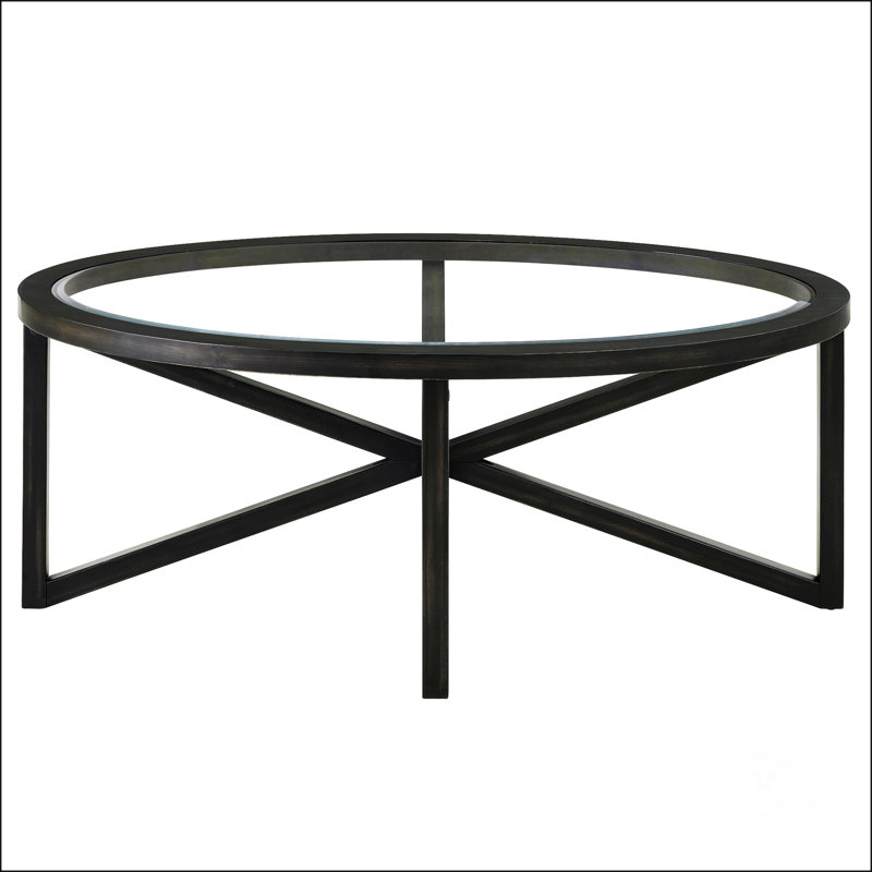 Table basse moderne simple en verre avec plateau en verre trempé et base en bois massif pour le salon et le bureau, Noir