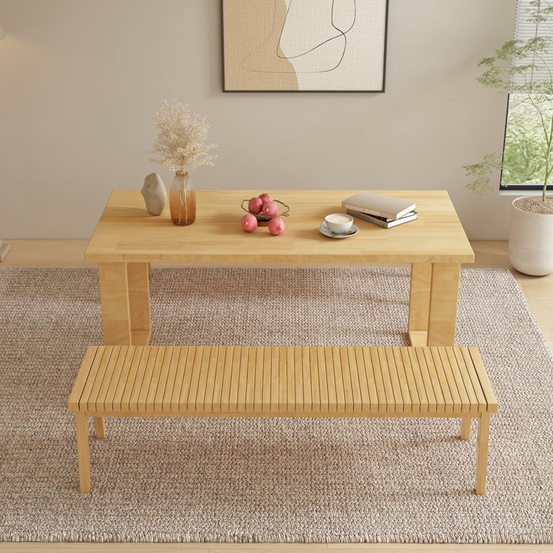 Banc de salle à manger 2 en 1, 32.3" H x 63" W x 17.7" D