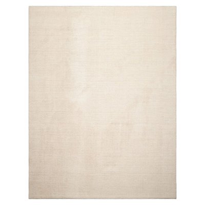 Tapis oriental multicolore en laine touffeté à la main beige
