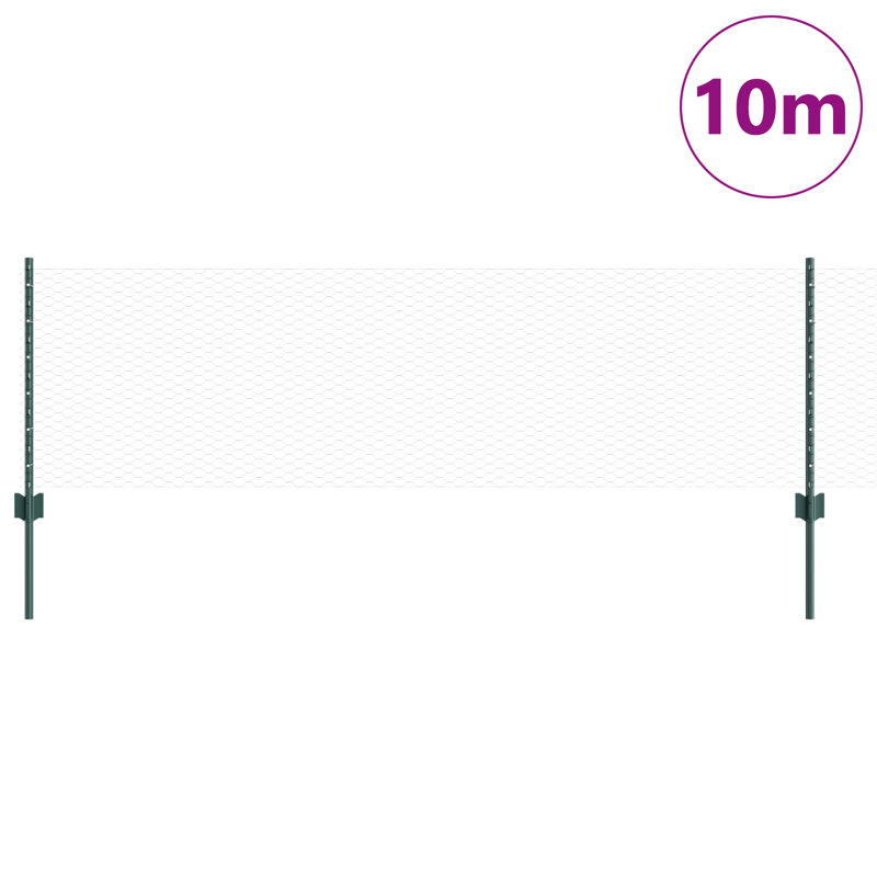 Williston Forge Line Post, Green, 100cm H x 1000cm W