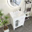 Ensemble de meuble-lavabo simple 24 po avec plateau en céramique Jermia-1566756503