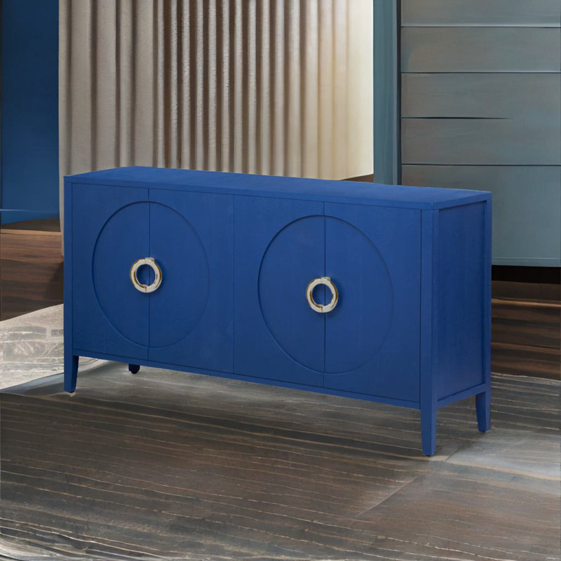 Armoire avec finition texturée, Bleu