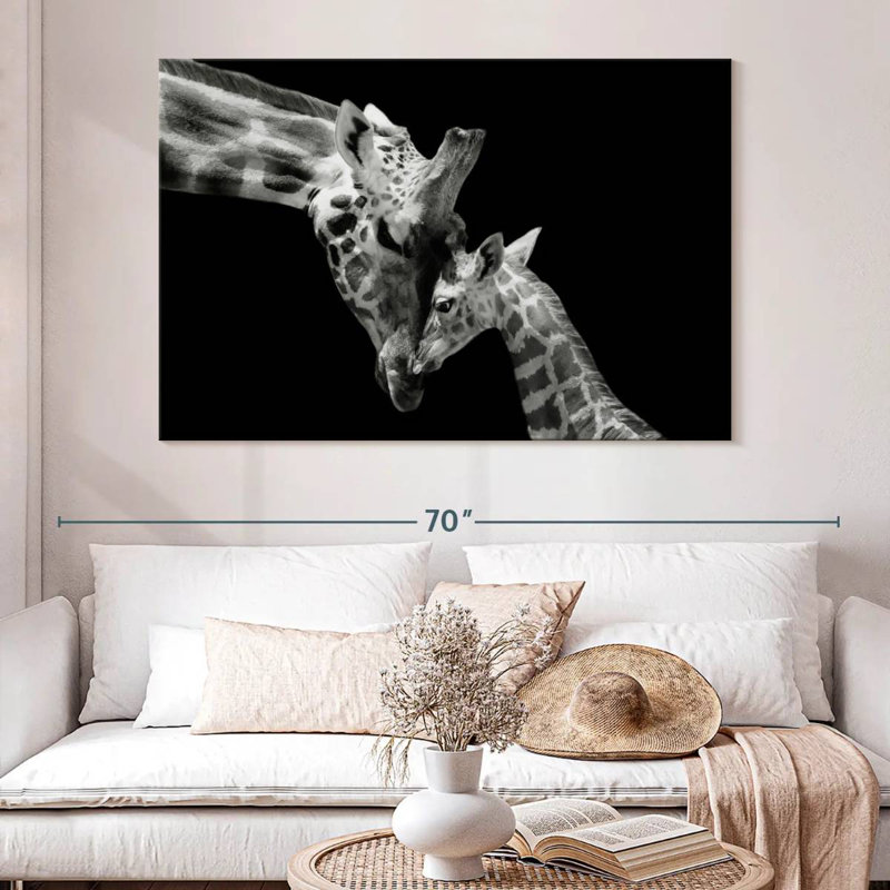 Brampt Doting Mother Giraffe, 34" H x 51" W