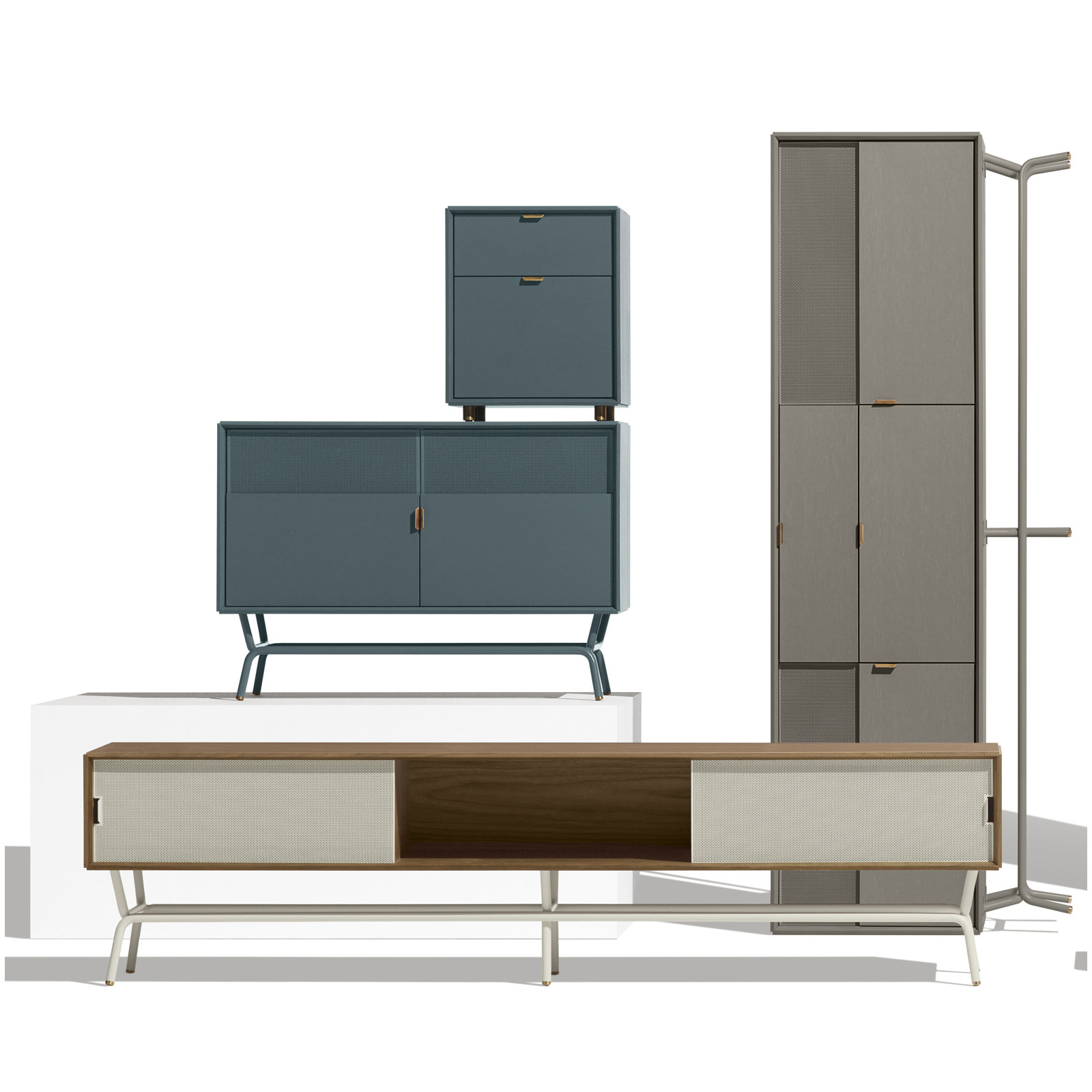 Dang 42'' Media Console, Marine Blue