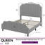 Lit plateforme en tissu d'ameublement-1041166452