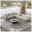 Canapé modulaire surdimensionné en chenille surdimensionné - Canapé en forme de L moderne avec assise très large et aucun assemblage requis-663000005