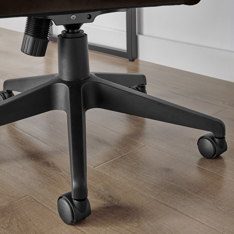 Alexas Luxury Velvet Office Chair - Ergonomic Adjustable Supporting Modern Design, Brown