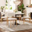 Ensemble de chaises de salle à manger modernes en métal avec confort rembourré-608564520-608564523-608564526