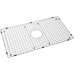 28.54-in x 15.59-in Center Drain Heavy-Duty Stainless Steel Sink Protector