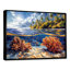 Impression d'art mural brun et bleu grande barrière de corail III - corail-898805388-898805430
