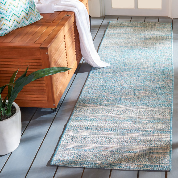 Amarien Performance Striped Indoor/Outdoor Area Rug