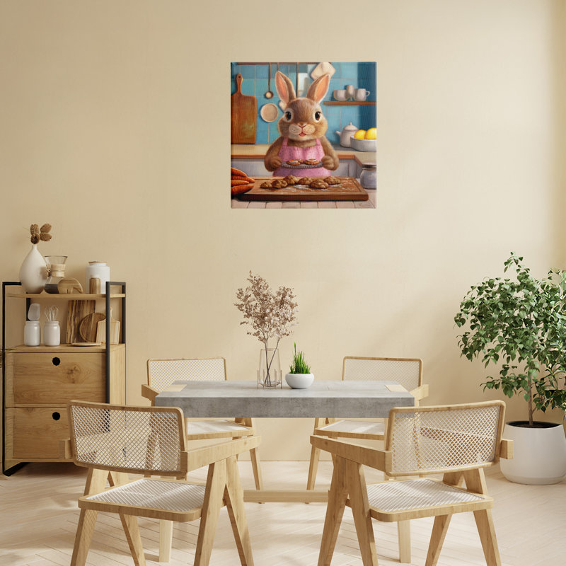 Mme. Bunny Bakewell, toile par Lucia Heffernan, H 17 po x l 17 po