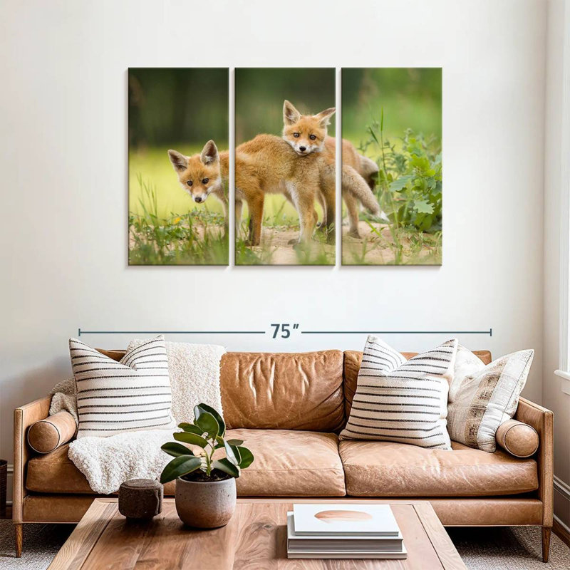 Brampt Fox Kits, 36" H x 57" W