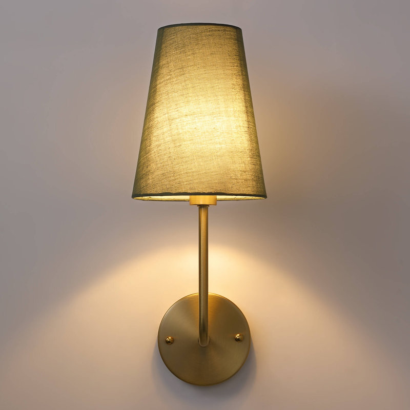 1 - Light Hardwired Dimmable Armed Sconce