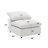 Naveen Ivory Linen 4Pcs Modular Sectional W/Ottoman