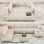 Allinson 87" W 10-Piece Velvet Modular Sectional Sleeper with Storage-101644879