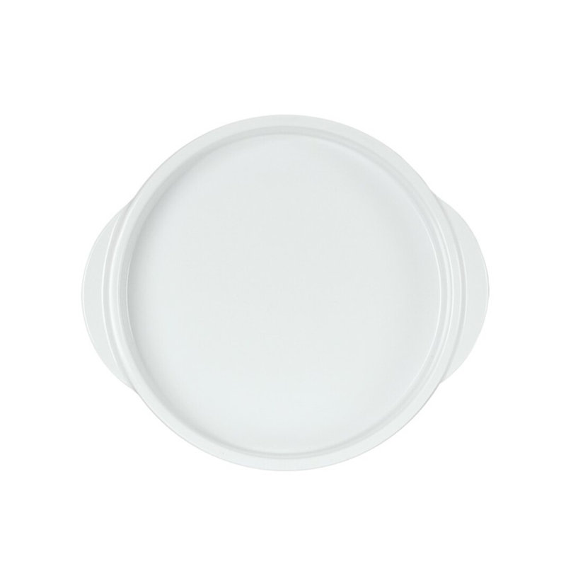 7'' Round Cocotte, White