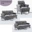 6 Seater Fabric Settee