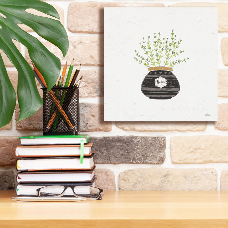 Art mural sur toile Winston Porter «Fine Herbs 6» par Janelle Penner, H 12 po x l 12 po x P 0,75 po