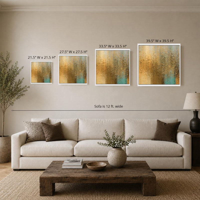 Psaume 117: louange et gloire par Mark Lawrence - impression sur toile, 36" x 36" / Floating White Frame